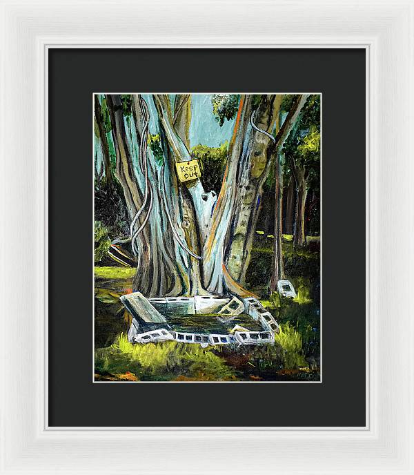 Keep Out - Framed Print