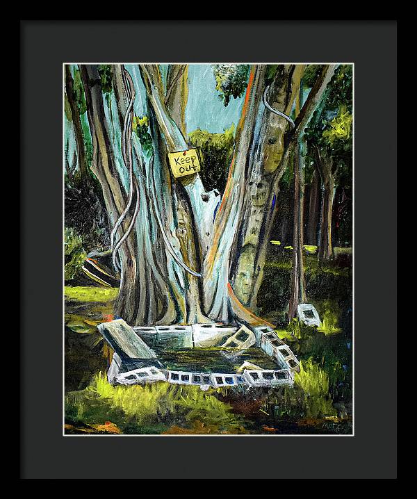 Keep Out - Framed Print
