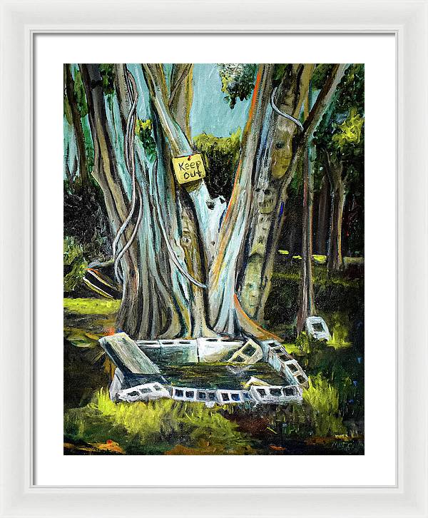 Keep Out - Framed Print