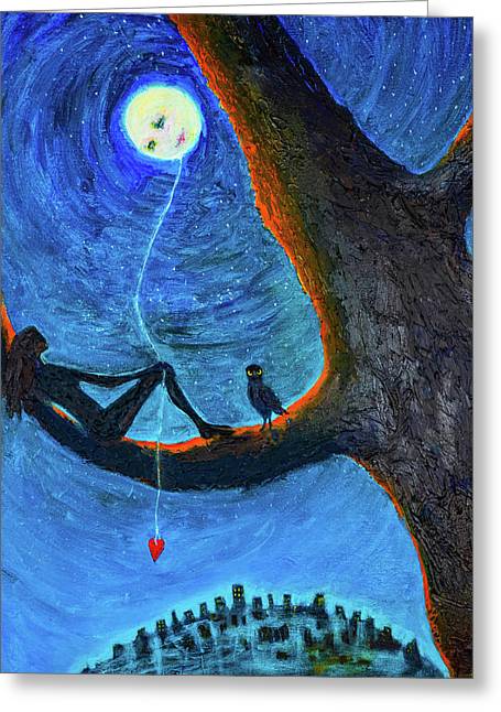 Keeper of the Moon - Greeting Card