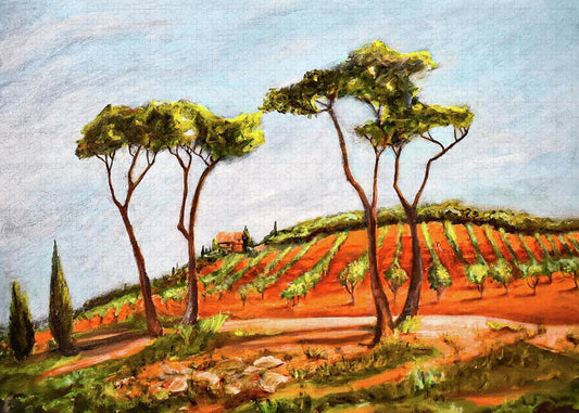 Last Look at the Villa- Tuscany, Italy - Puzzle