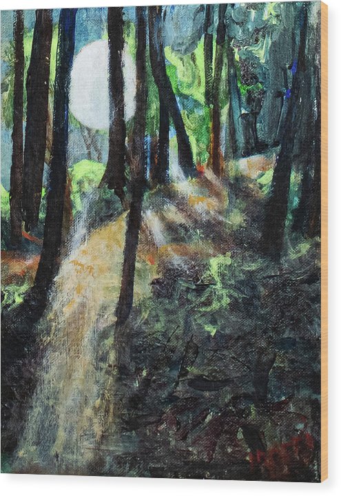 Moon Guidance - Wood Print