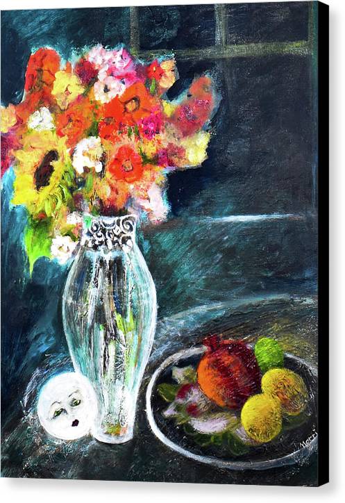 Moon in Hiding-open window series - Canvas Print