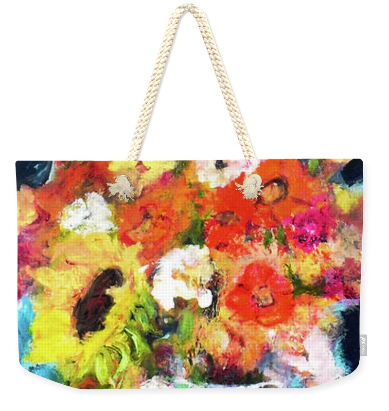 Moon in Hiding-open window series - Weekender Tote Bag