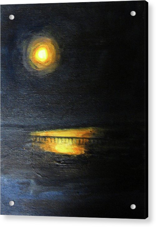 Moonrise, St John's River - Acrylic Print