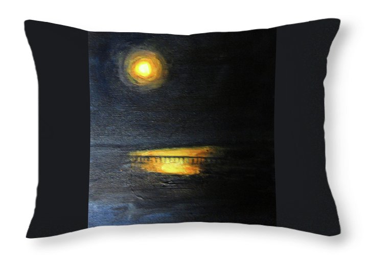 Moonrise, St John's River - Throw Pillow