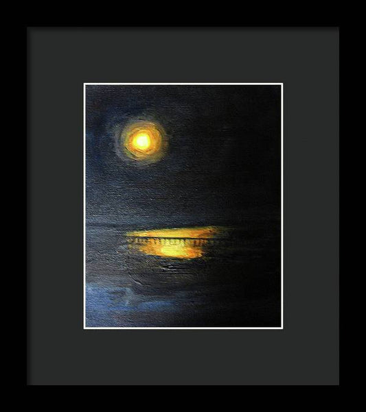 Moonrise, St John's River - Framed Print