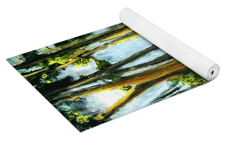 Moonlit Path along the River - Yoga Mat
