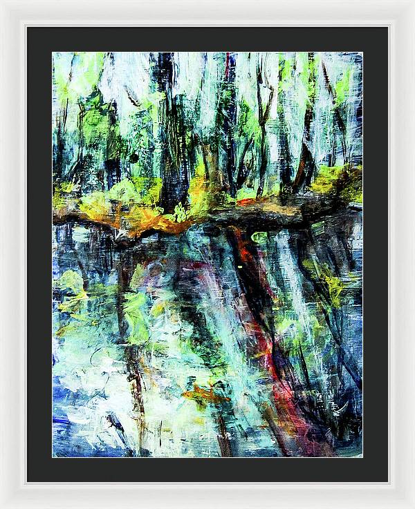 Moving Energies Creekside - Framed Print