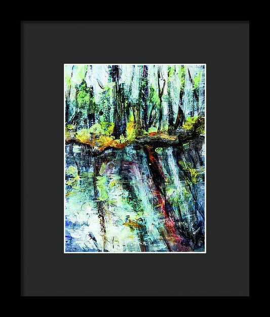 Moving Energies Creekside - Framed Print