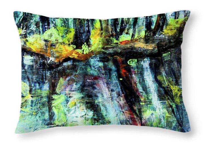 Moving Energies Creekside - Throw Pillow