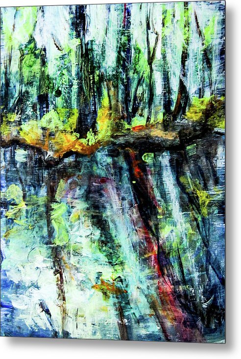 Moving Energies Creekside - Metal Print