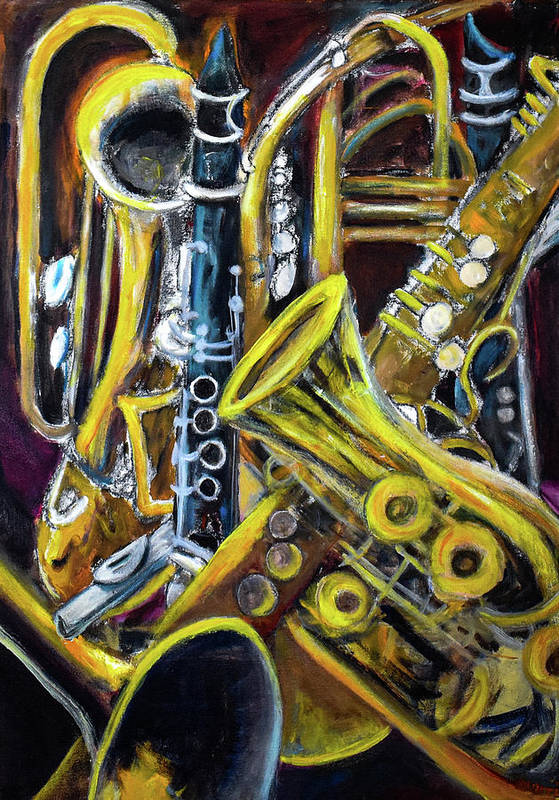 Musical Instruments, Interwoven # 1 - Art Print