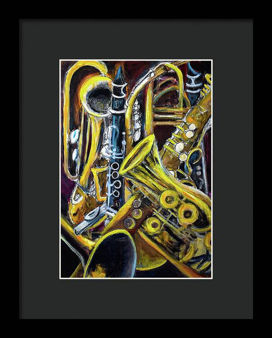 Musical Instruments, Interwoven # 1 - Framed Print