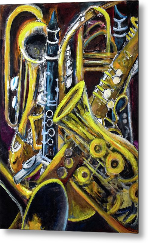 Musical Instruments, Interwoven # 1 - Metal Print