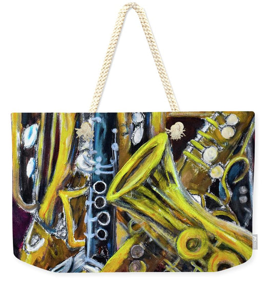 Musical Instruments, Interwoven # 1 - Weekender Tote Bag