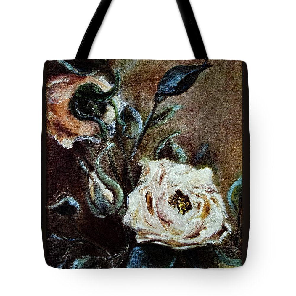 Pink Roses and Regrets - Tote Bag