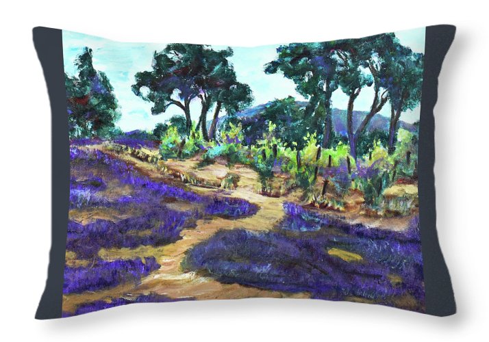 Provence France, Lavender - 'en plein air - Throw Pillow