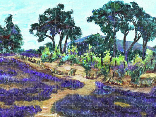 Provence France, Lavender - 'en plein air - Puzzle
