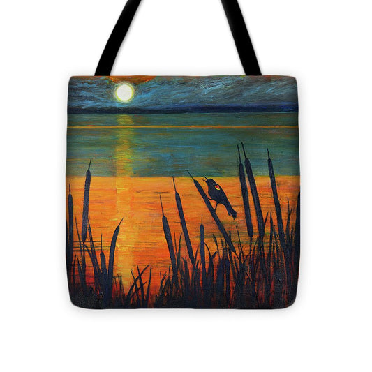 River Song, Red-winged Blackbird - Tote Bag