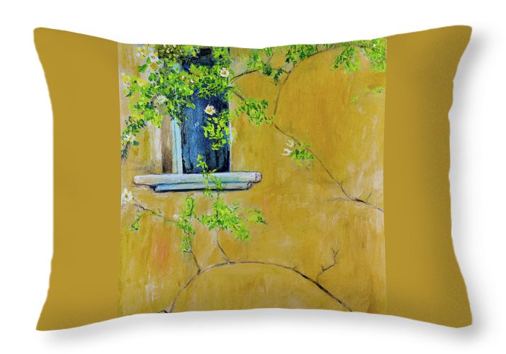 Roses from Rain - Throw Pillow