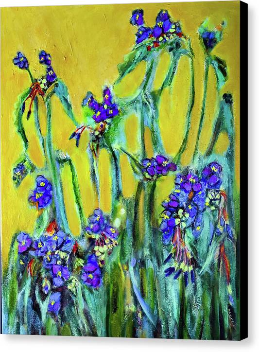 Spiderworts Wildflower - Canvas Print