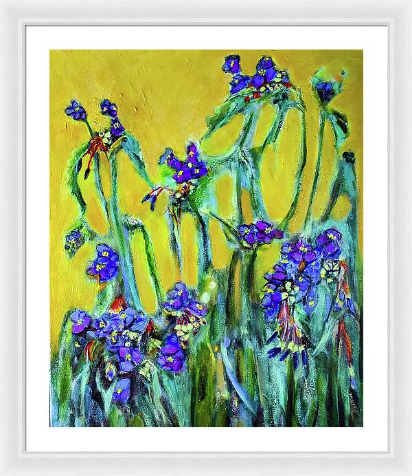 Spiderworts Wildflower - Framed Print