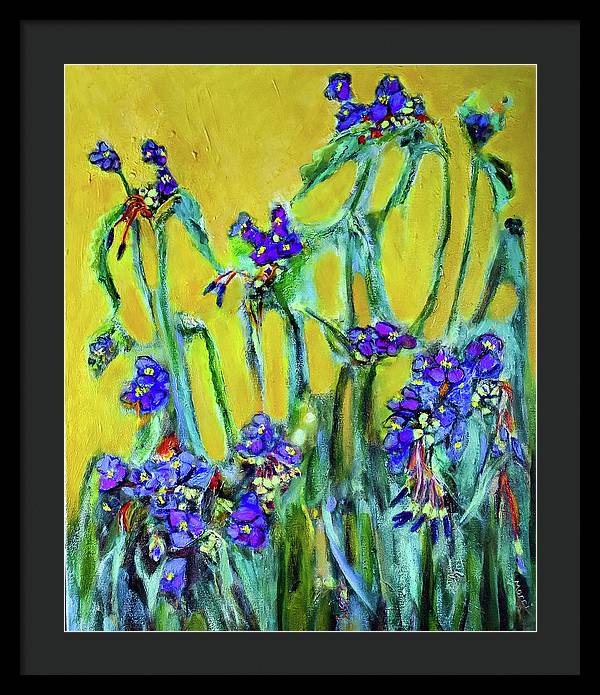 Spiderworts Wildflower - Framed Print