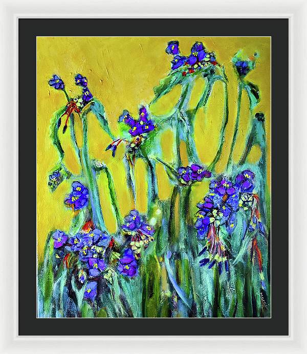 Spiderworts Wildflower - Framed Print