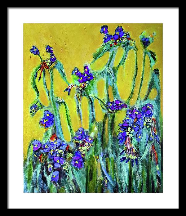 Spiderworts Wildflower - Framed Print