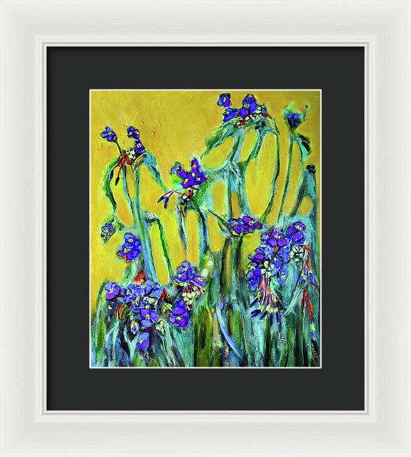 Spiderworts Wildflower - Framed Print