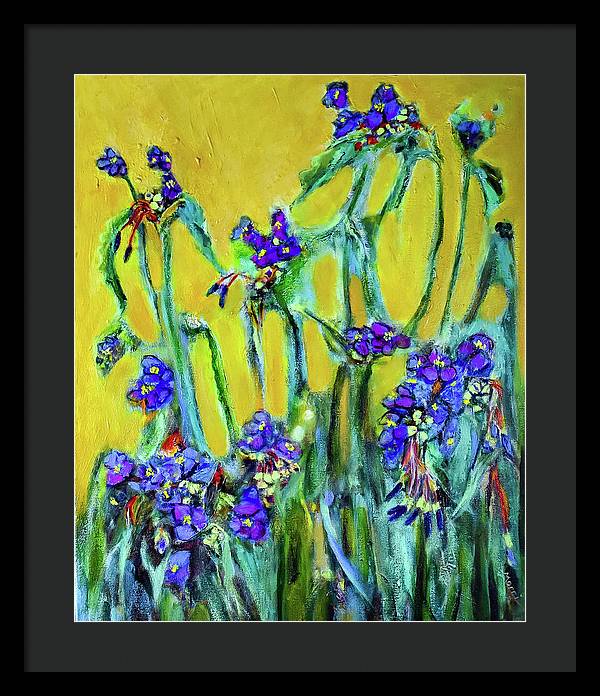 Spiderworts Wildflower - Framed Print