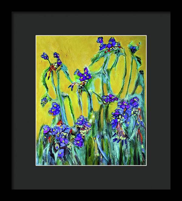Spiderworts Wildflower - Framed Print
