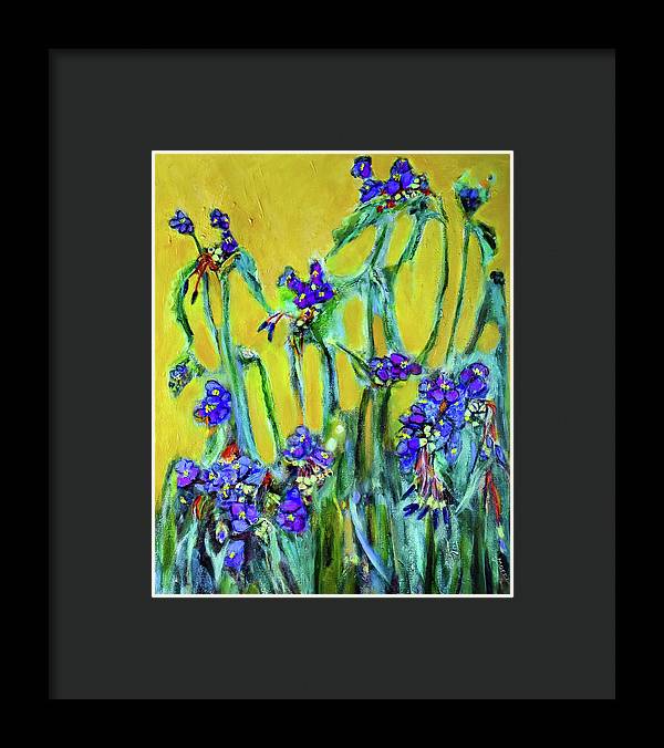 Spiderworts Wildflower - Framed Print