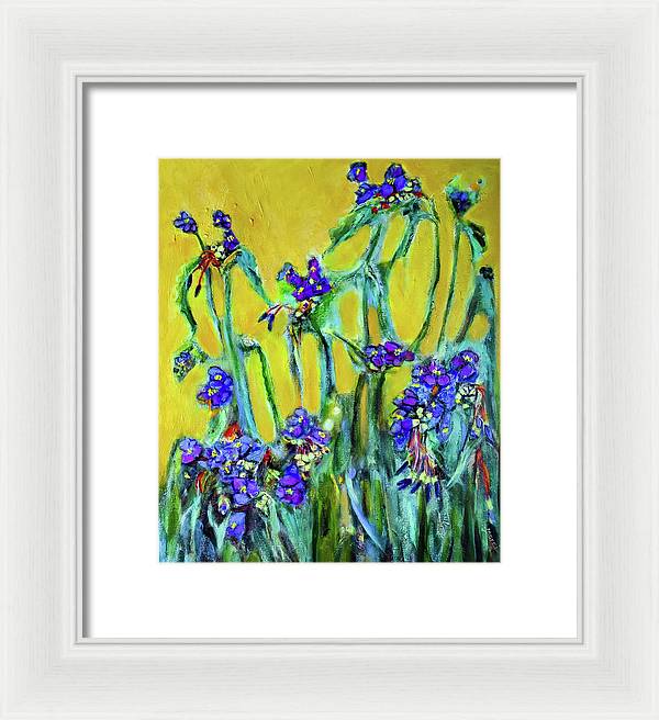 Spiderworts Wildflower - Framed Print