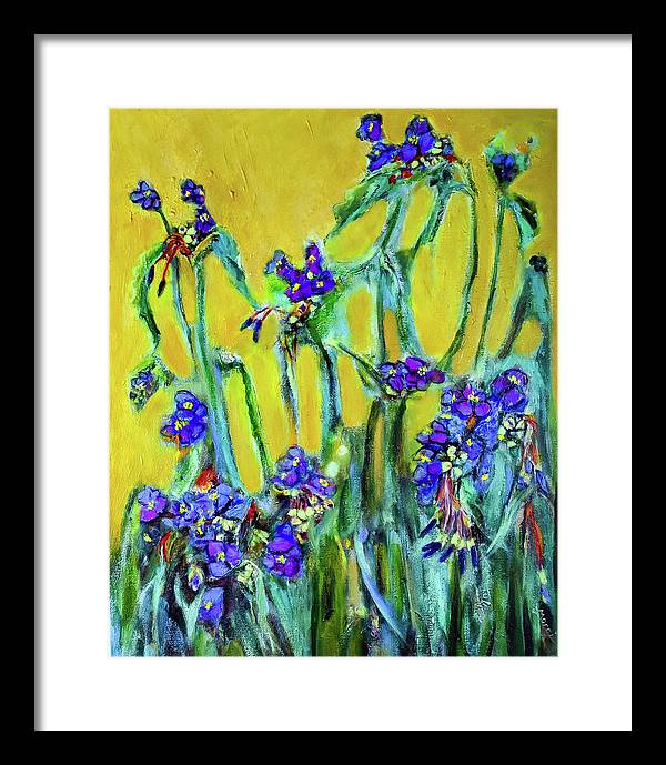 Spiderworts Wildflower - Framed Print
