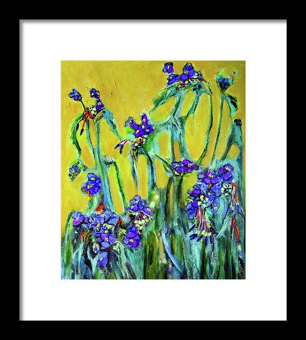 Spiderworts Wildflower - Framed Print