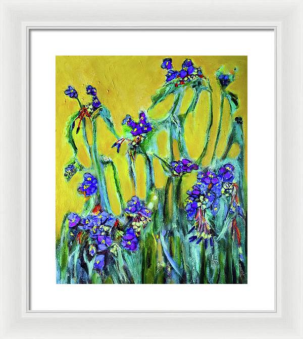 Spiderworts Wildflower - Framed Print