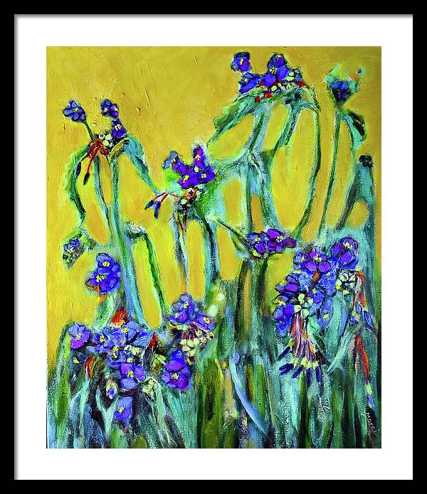 Spiderworts Wildflower - Framed Print