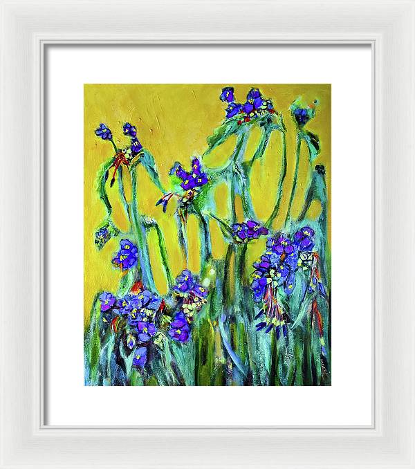 Spiderworts Wildflower - Framed Print