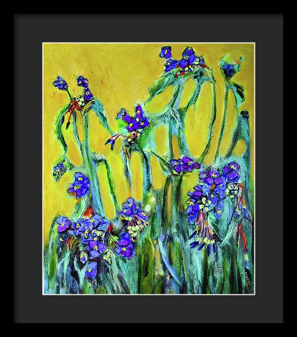 Spiderworts Wildflower - Framed Print