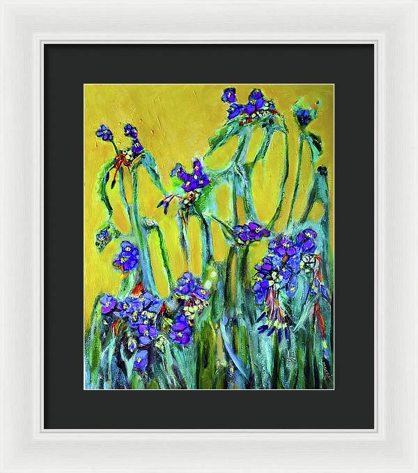 Spiderworts Wildflower - Framed Print