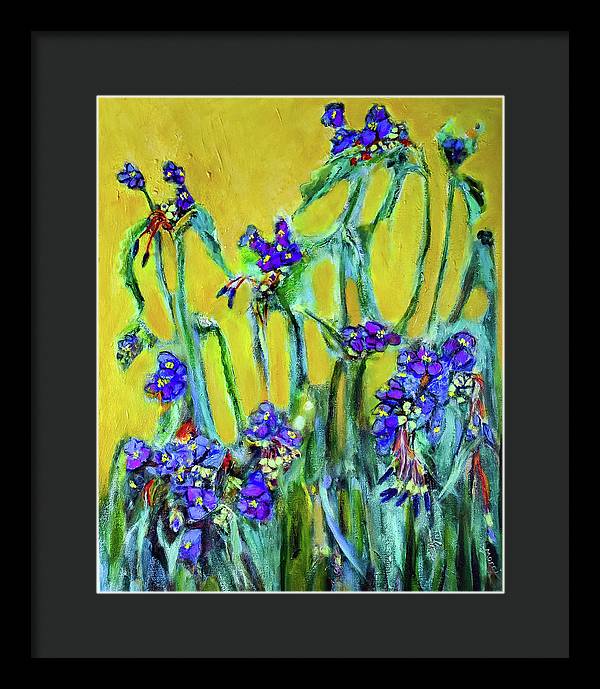 Spiderworts Wildflower - Framed Print