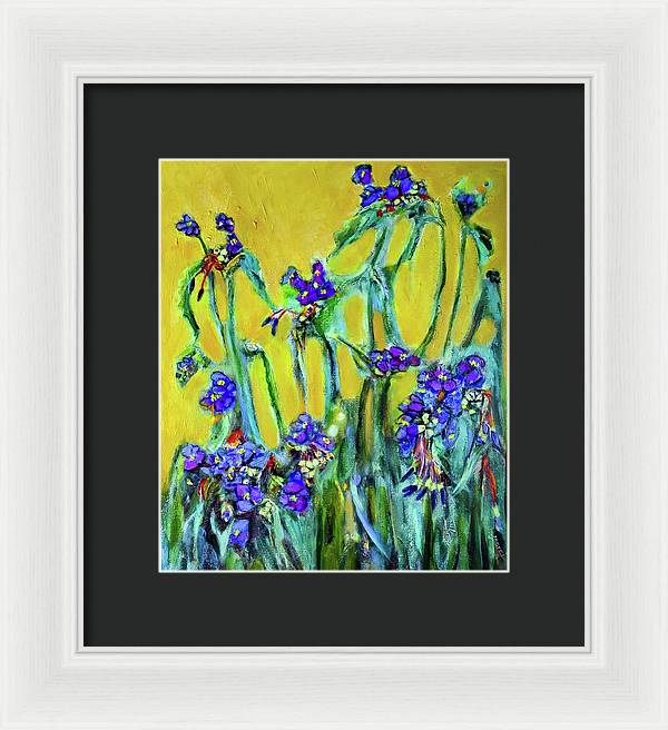 Spiderworts Wildflower - Framed Print