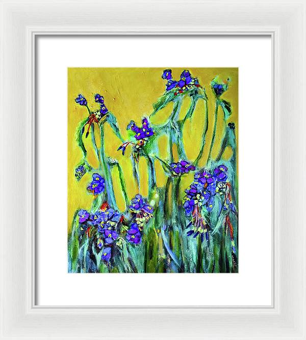 Spiderworts Wildflower - Framed Print