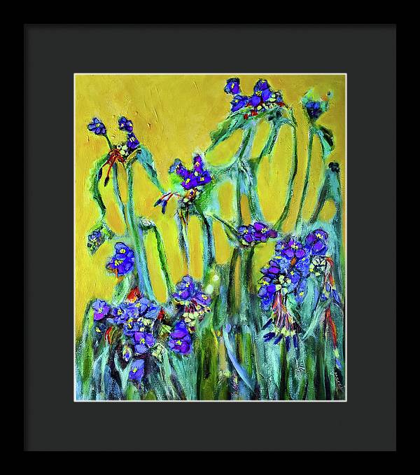 Spiderworts Wildflower - Framed Print