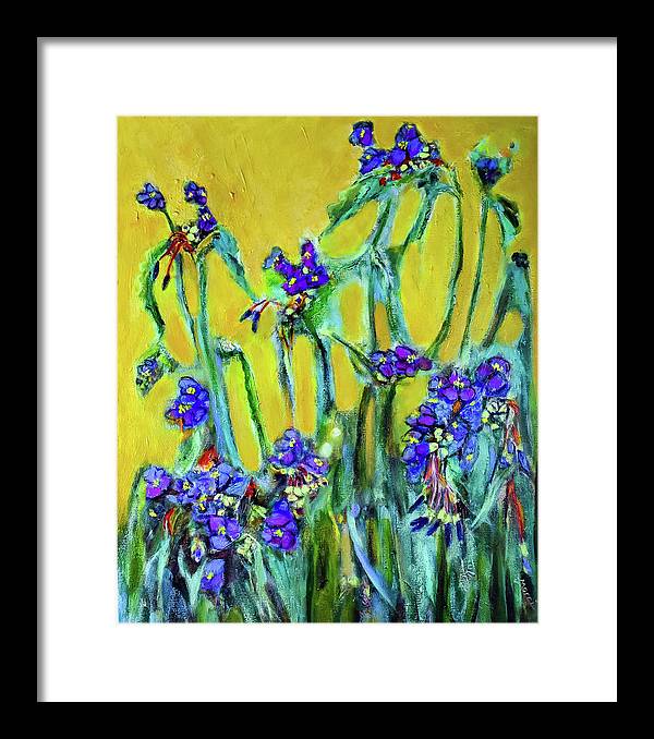 Spiderworts Wildflower - Framed Print