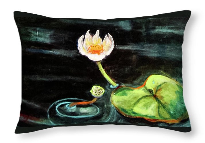 The Seeker, Lotus Flower - Throw Pillow