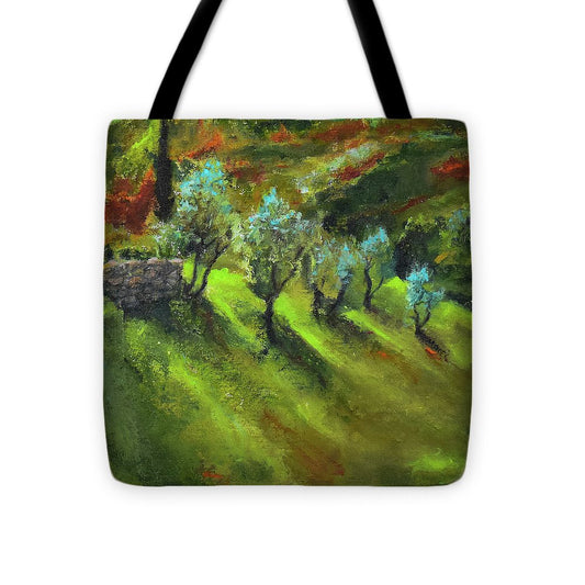 Tuscan Hillside 'en plein air - Tote Bag
