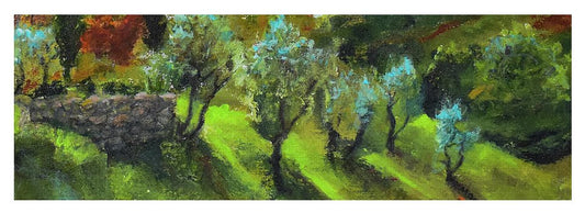 Tuscan Hillside 'en plein air - Yoga Mat